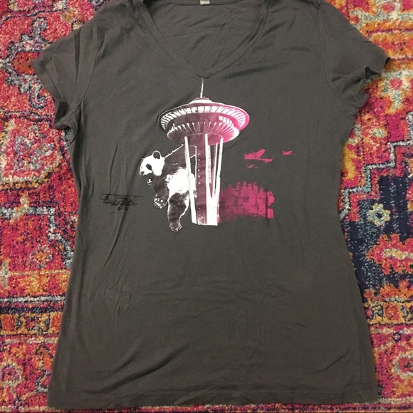 Next Level Apparel Tops - Seattle panda Kong tee EUC